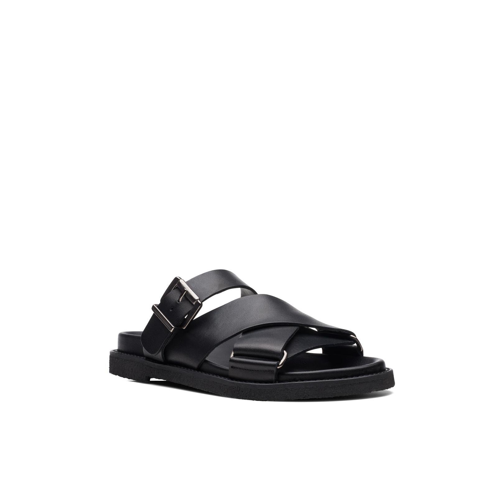 Desert Cross - Black Leather - Women's
