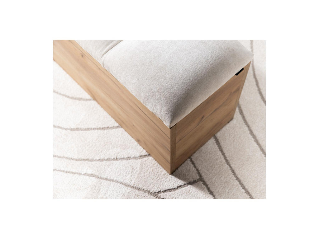 Cama con lamas macizas - Kumo - Patas de madera natural + Pie de cama con lamas macizas - Kumo