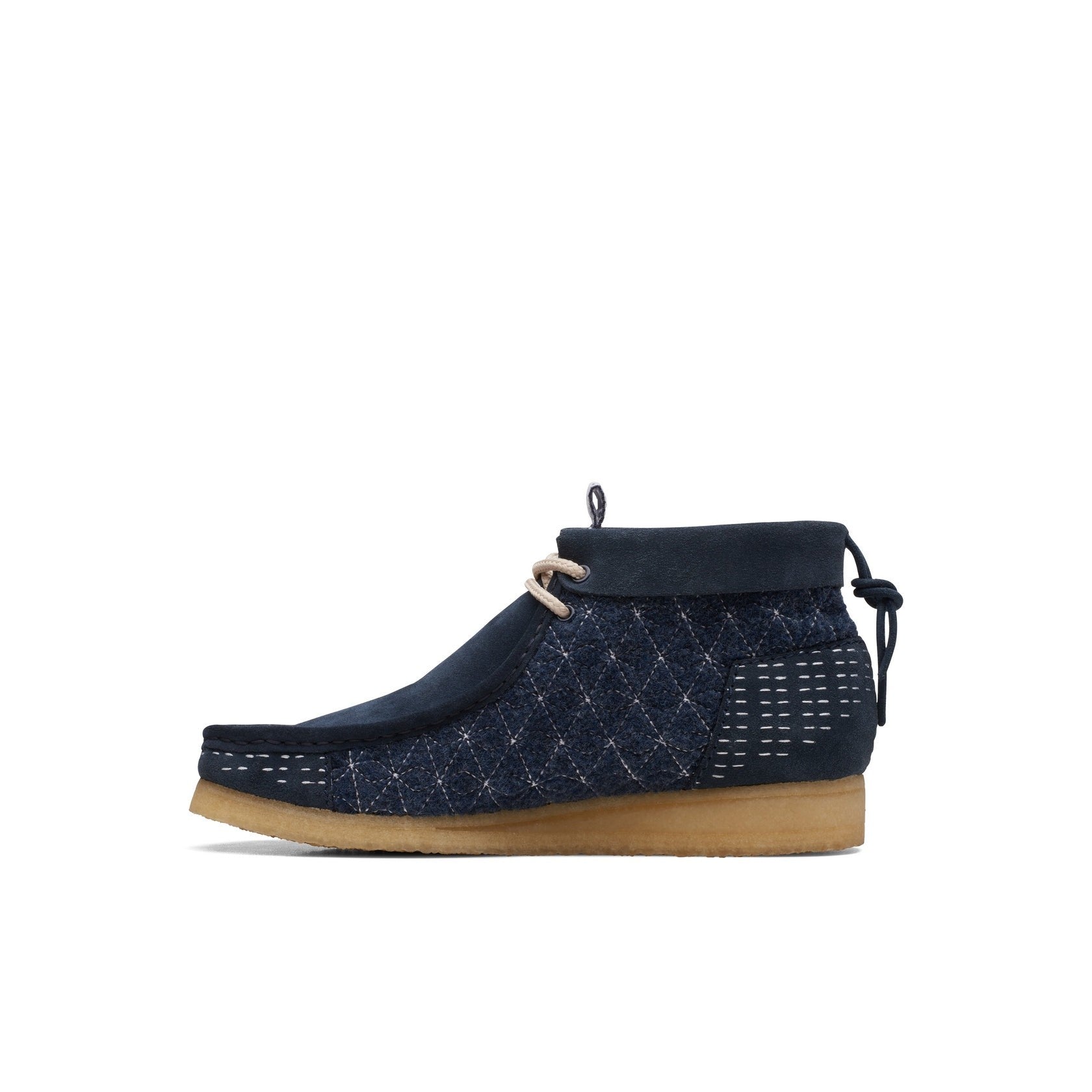 Wallabee Boots - Navy Sashiko - Men's