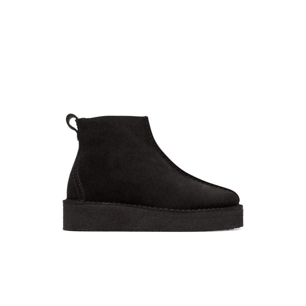 Trek Wedge Boot - Black Suede - Femme