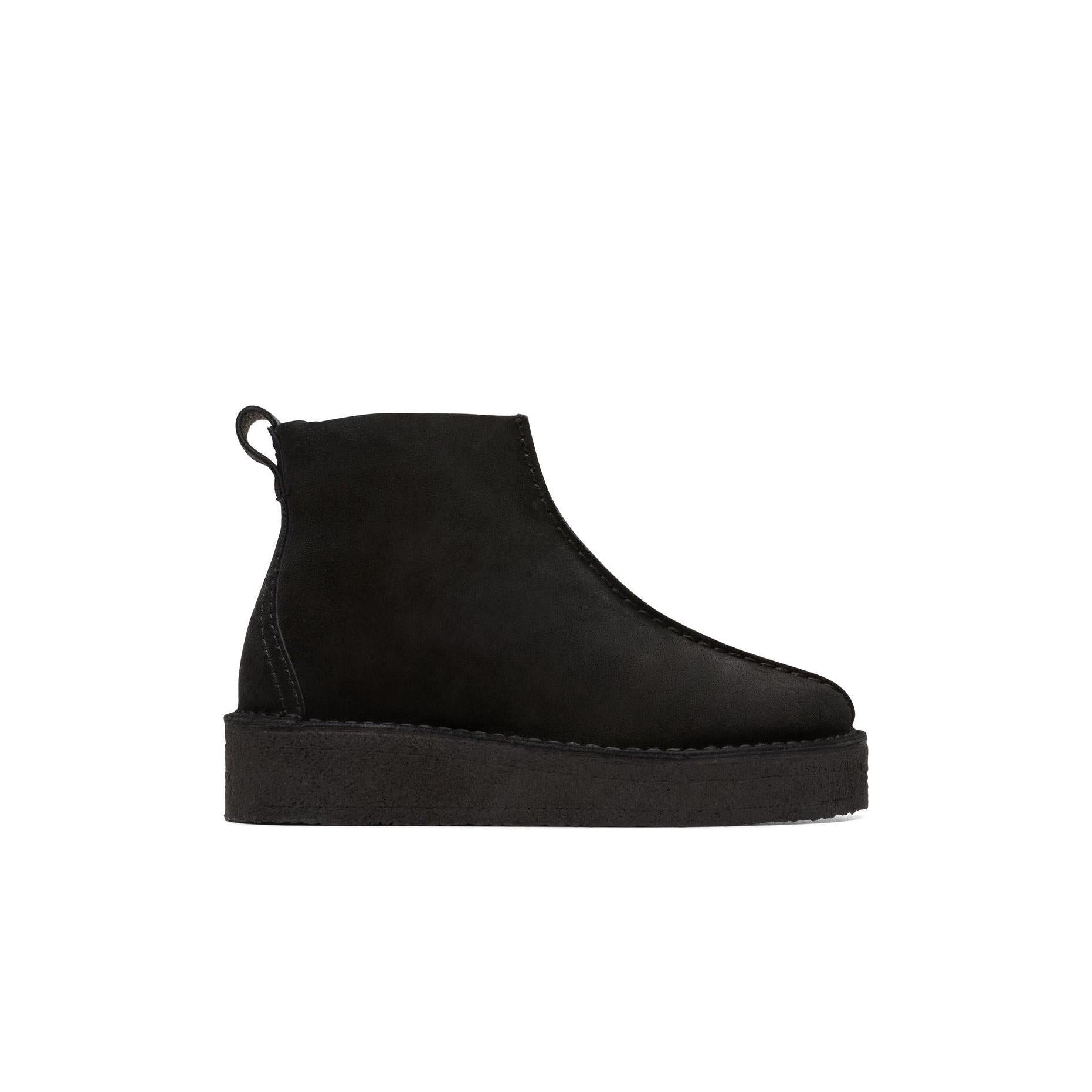 Trek Wedge Boot - Black Suede - Femme