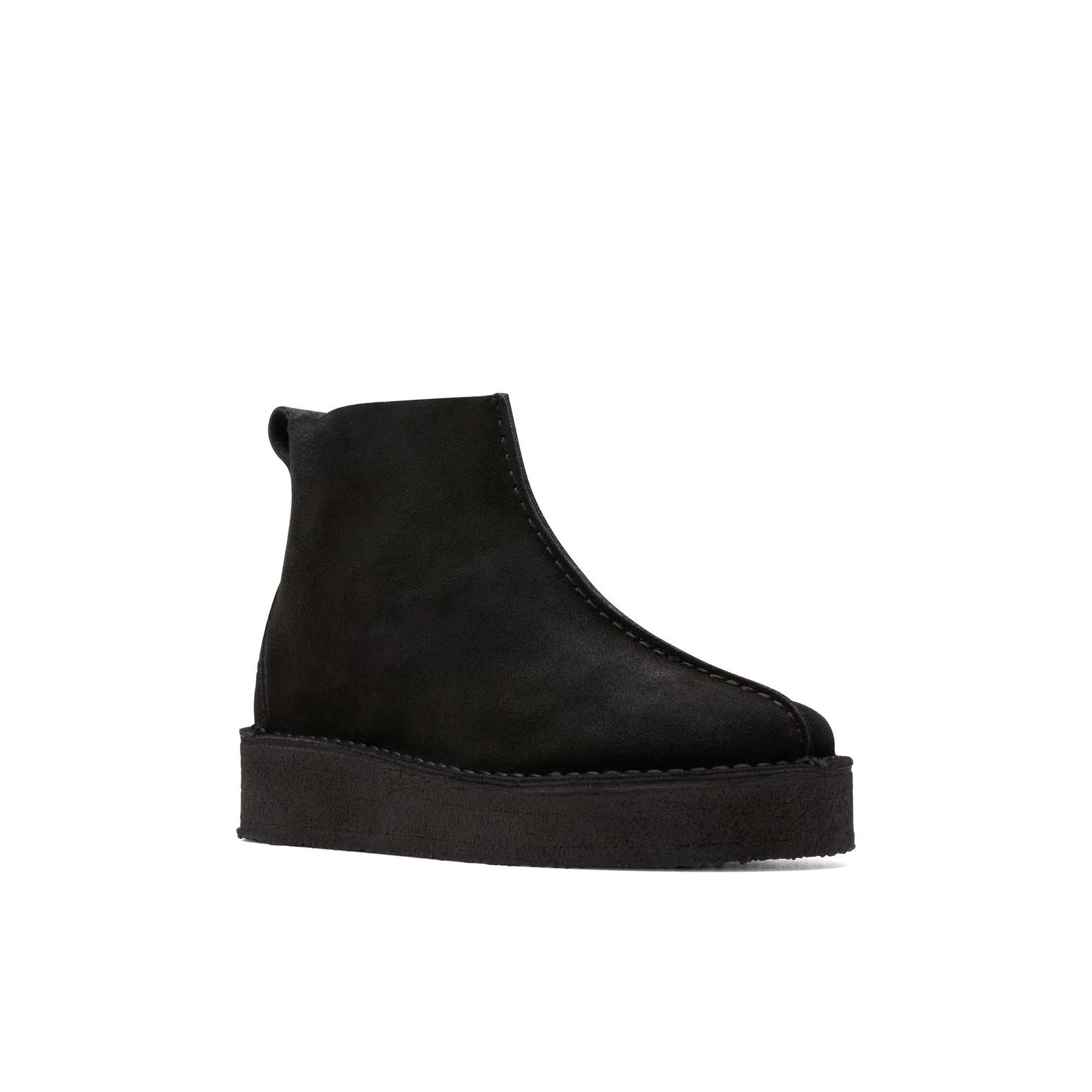 Trek Wedge Boot - Black Suede - Femme