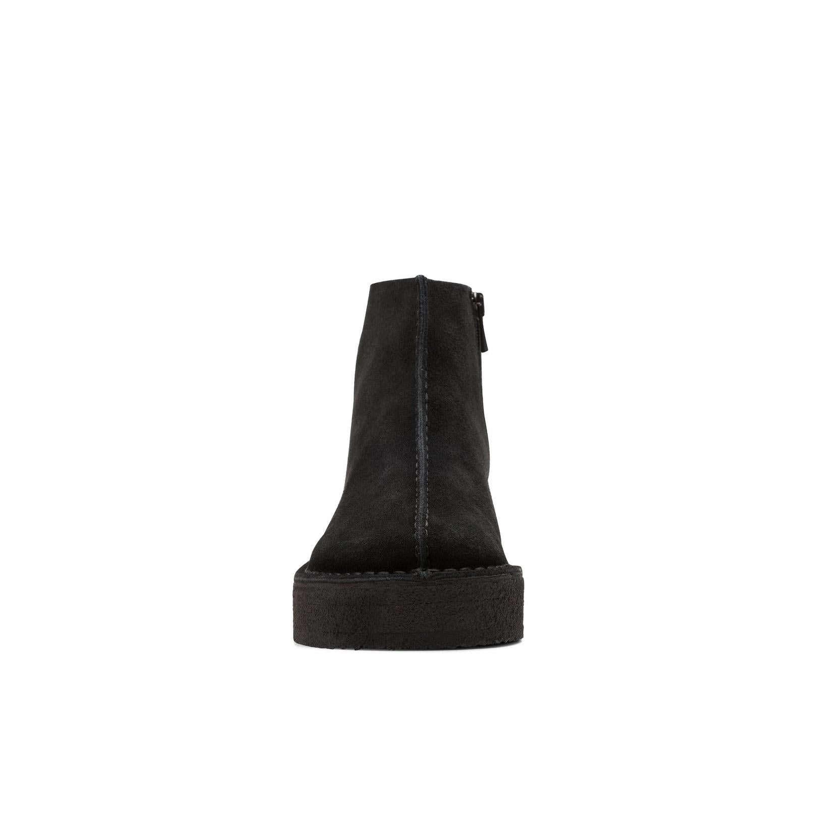 Trek Wedge Boot - Black Suede - Femme