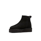Trek Wedge Boot - Black Suede - Femme