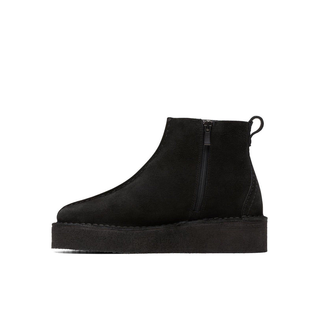 Trek Wedge Boot - Black Suede - Femme