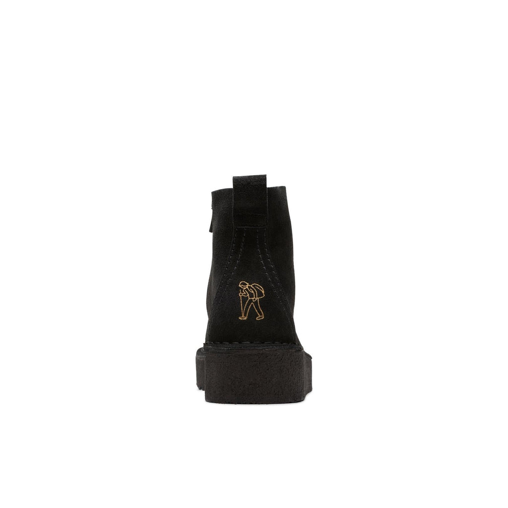 Trek Wedge Boot - Black Suede - Femme