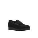 Wallabee Loafer - Black Suede - Femme