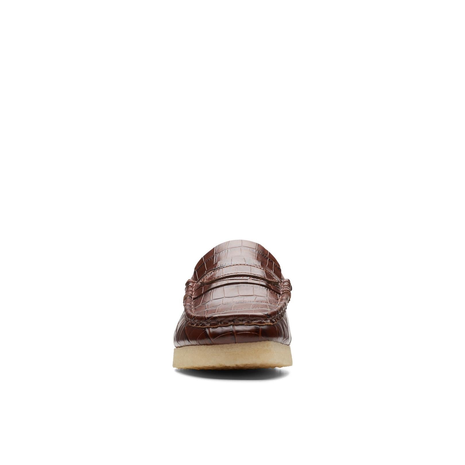WallabeeLoafer Zapatos de cocodrilo marrón - Mujer