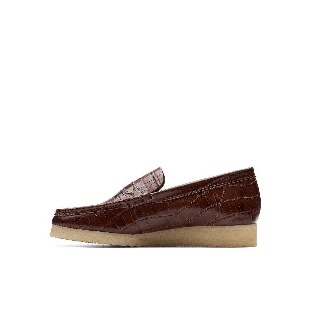 WallabeeLoafer Zapatos de cocodrilo marrón - Mujer