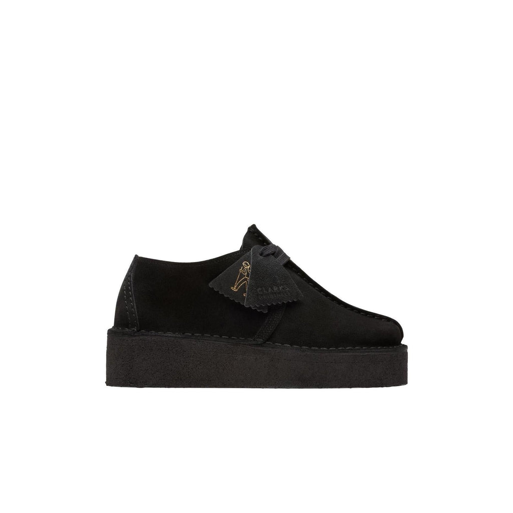 Trek Wedge - Black Suede - Women's