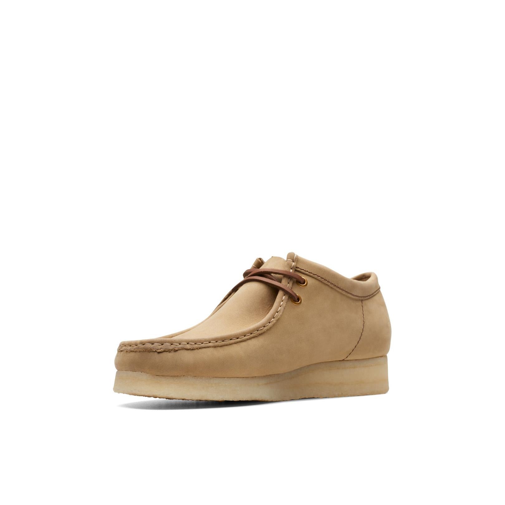 Zapatos Wallabee de cuero marrón - Hombre