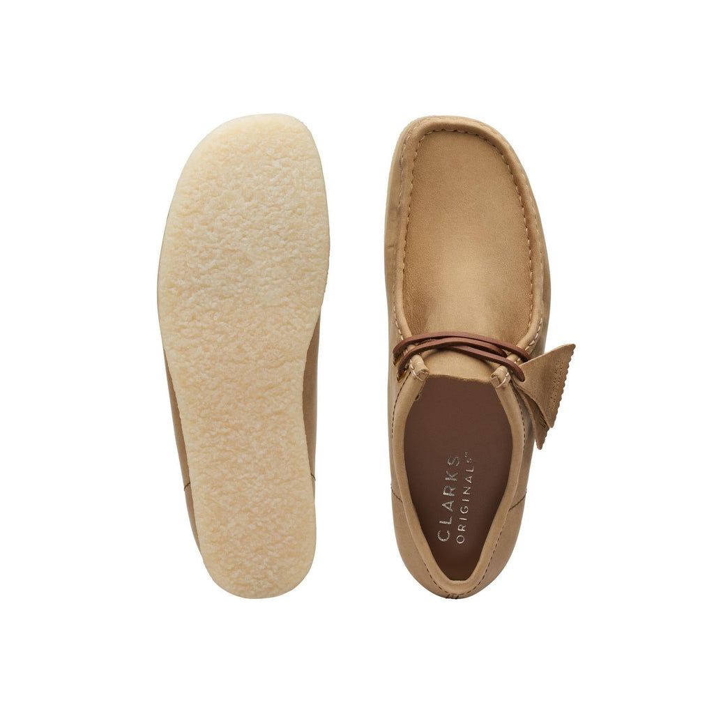 Zapatos Wallabee de cuero marrón - Hombre