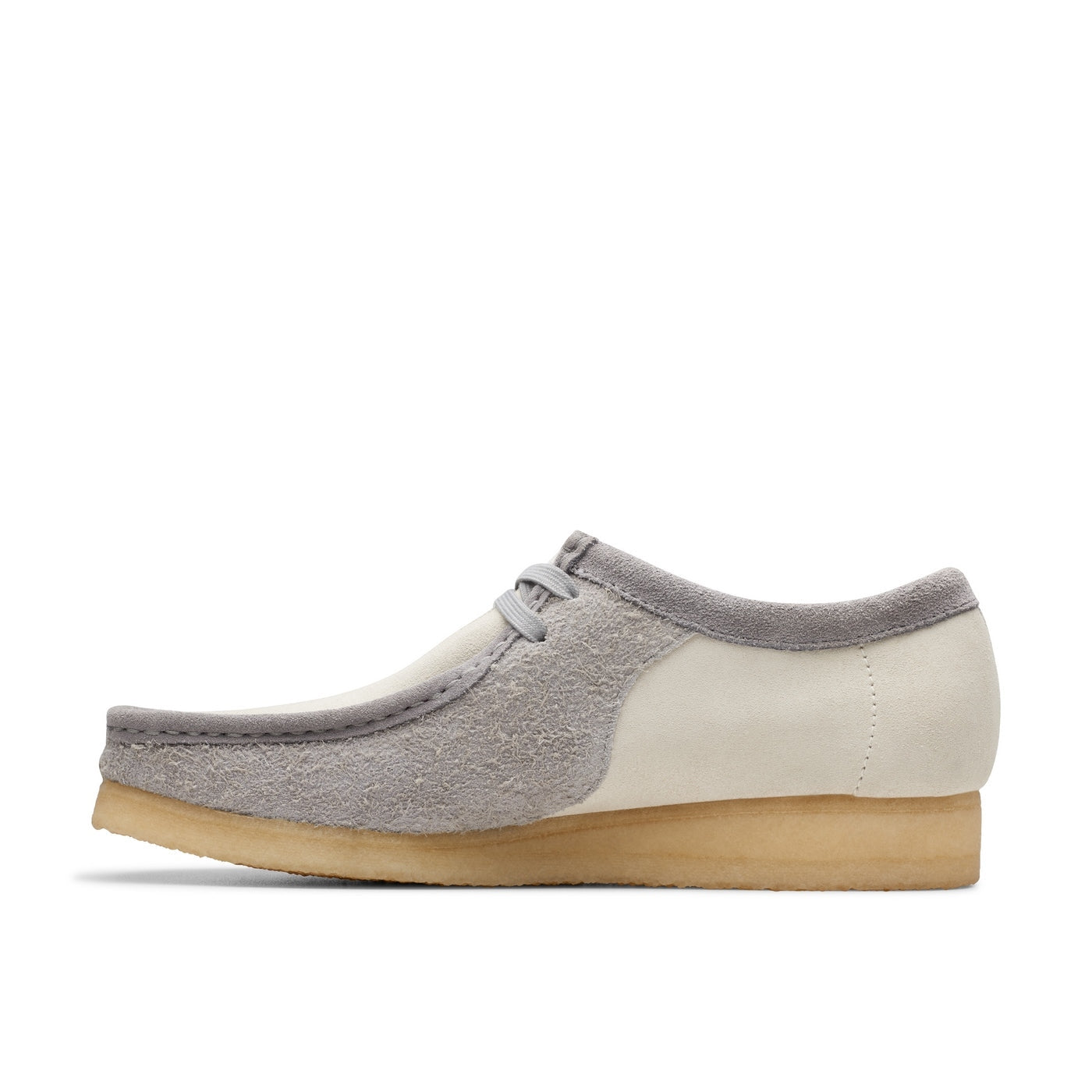 Zapatos Wallabee - Gris/Blanco - Hombres