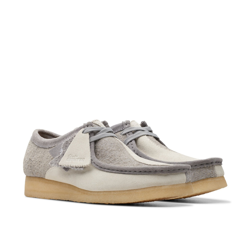 Zapatos Wallabee - Gris/Blanco - Hombres