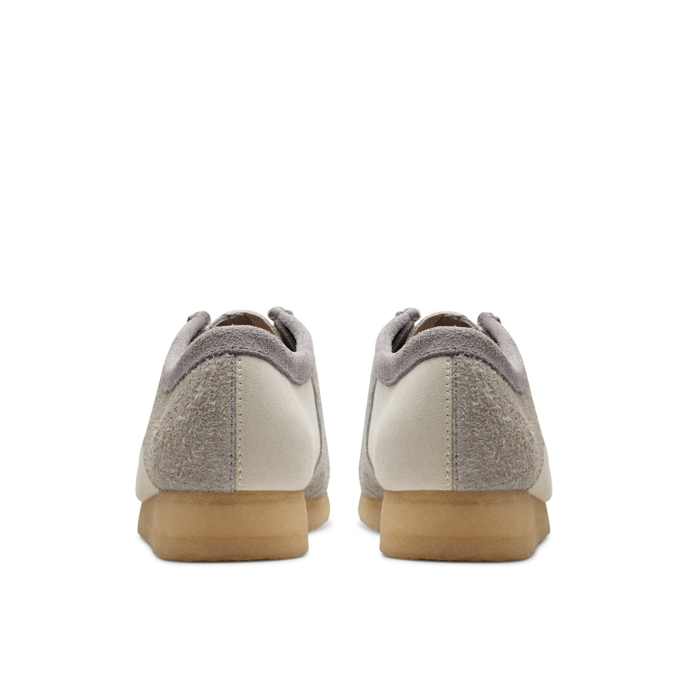 Zapatos Wallabee - Gris/Blanco - Hombres
