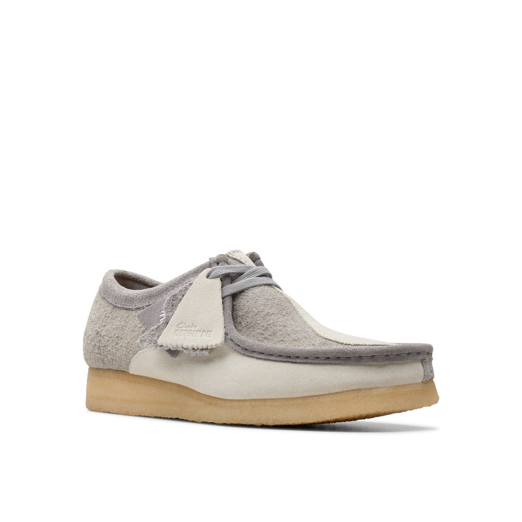 Zapatos Wallabee - Gris/Blanco - Hombres
