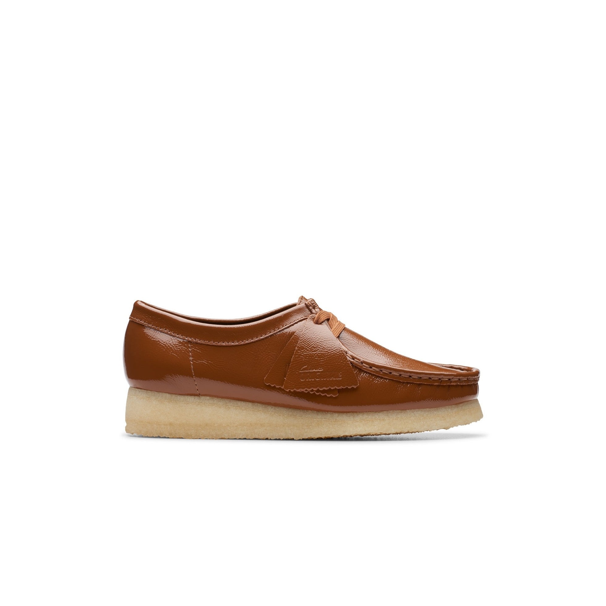 Wallabee - Patente marrón oscuro - Mujer