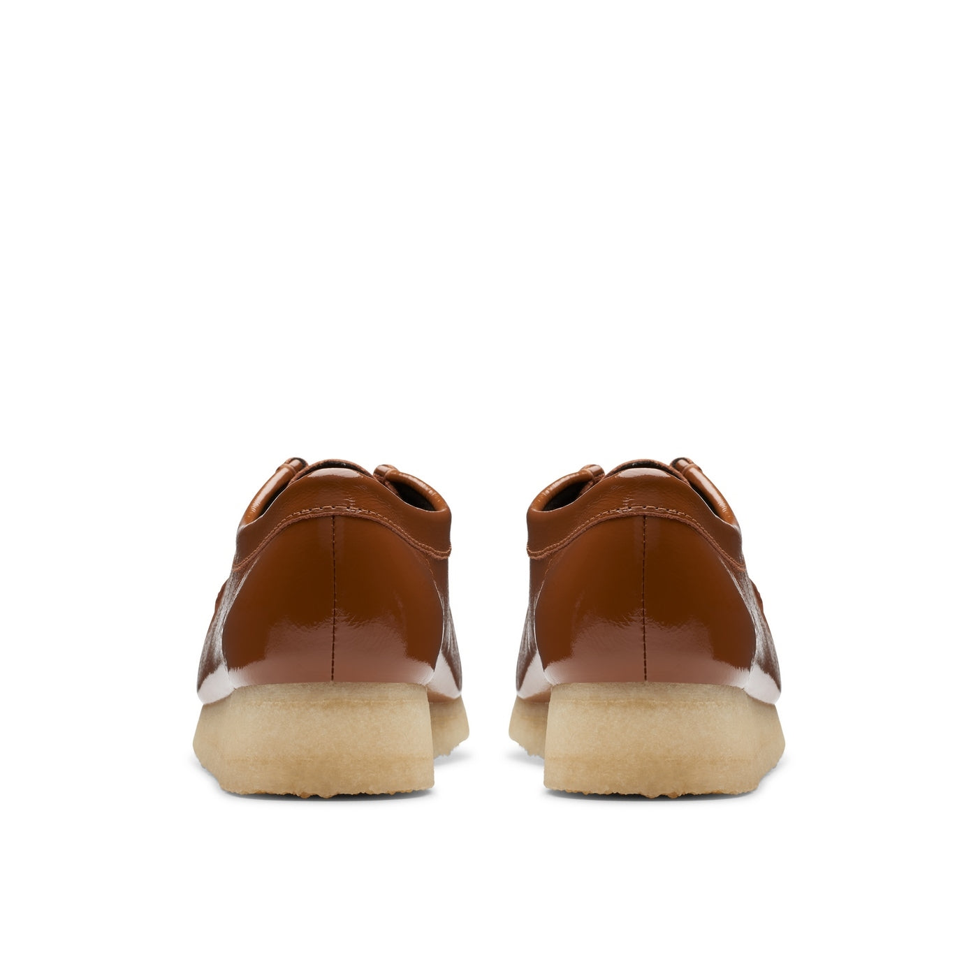 Wallabee - Patente marrón oscuro - Mujer
