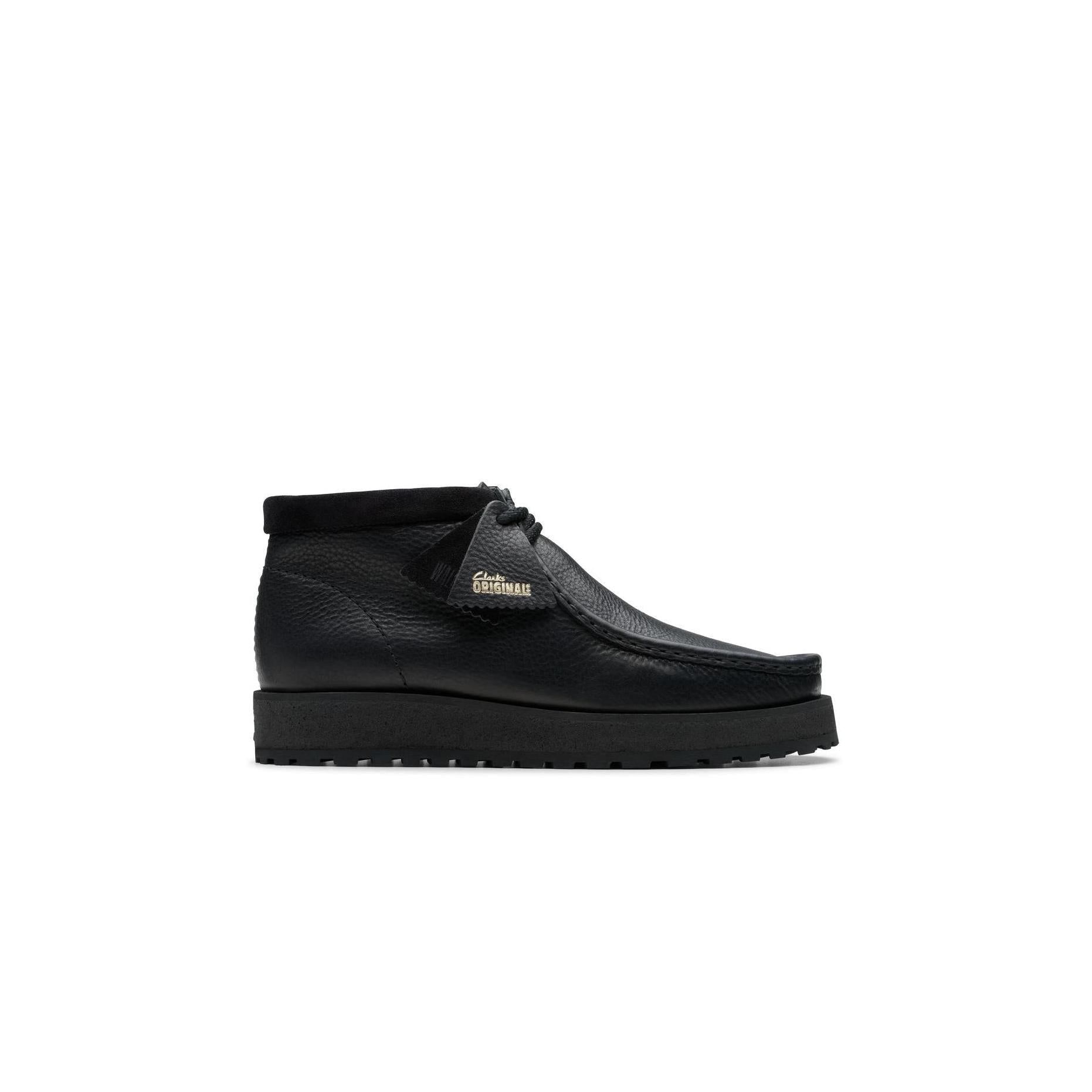 Wallabee Scout - Cuero negro - Hombre