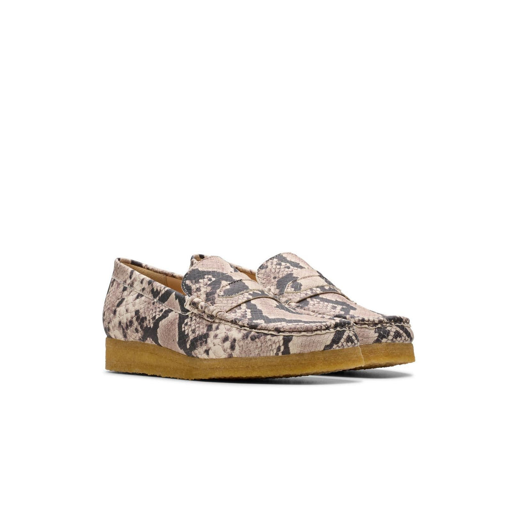Wallabee Loafer - Gray Snake Leather - Women's