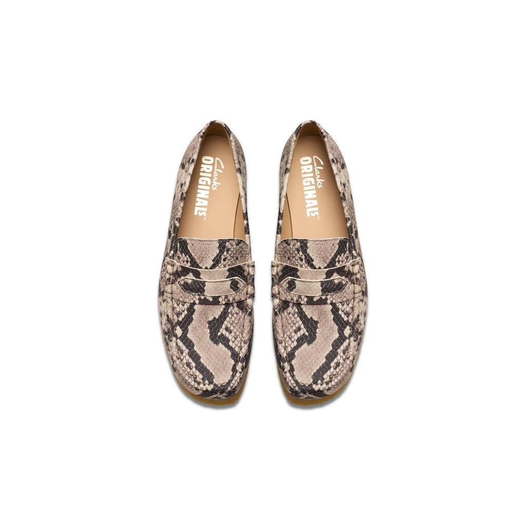 Wallabee Loafer - Gray Snake Leather - Women's
