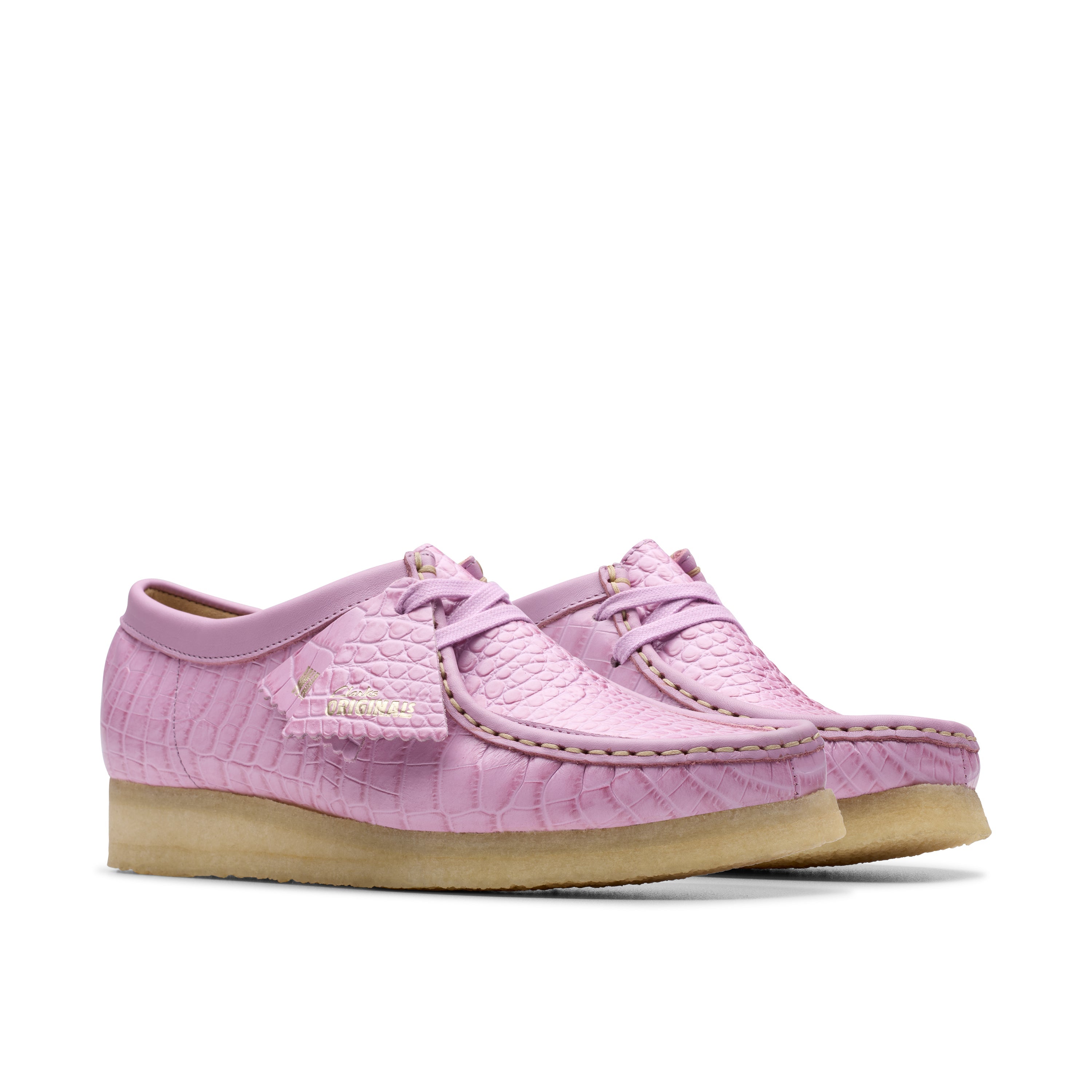 Wallabee - Mauve Croc - Femme