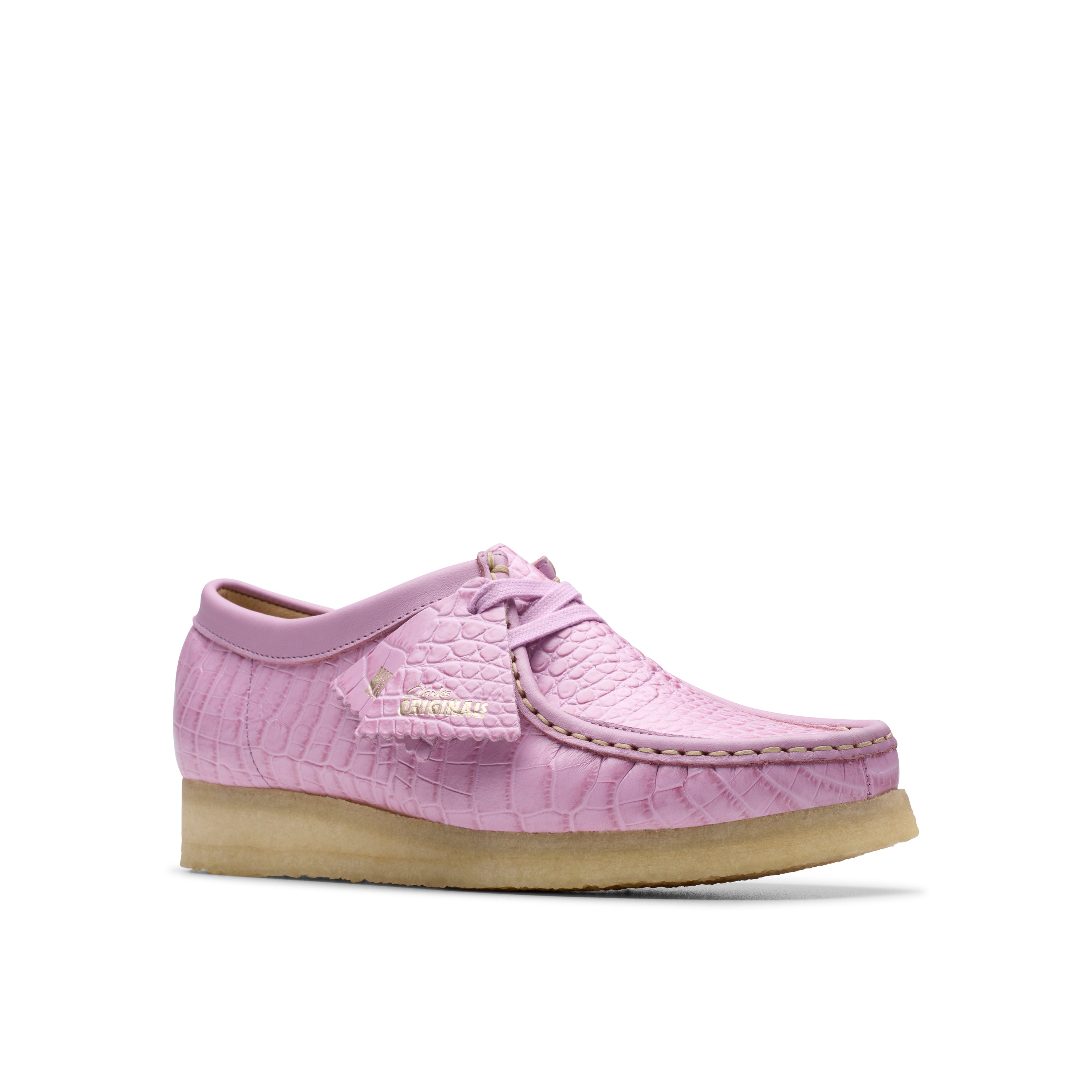Wallabee - Mauve Croc - Femme