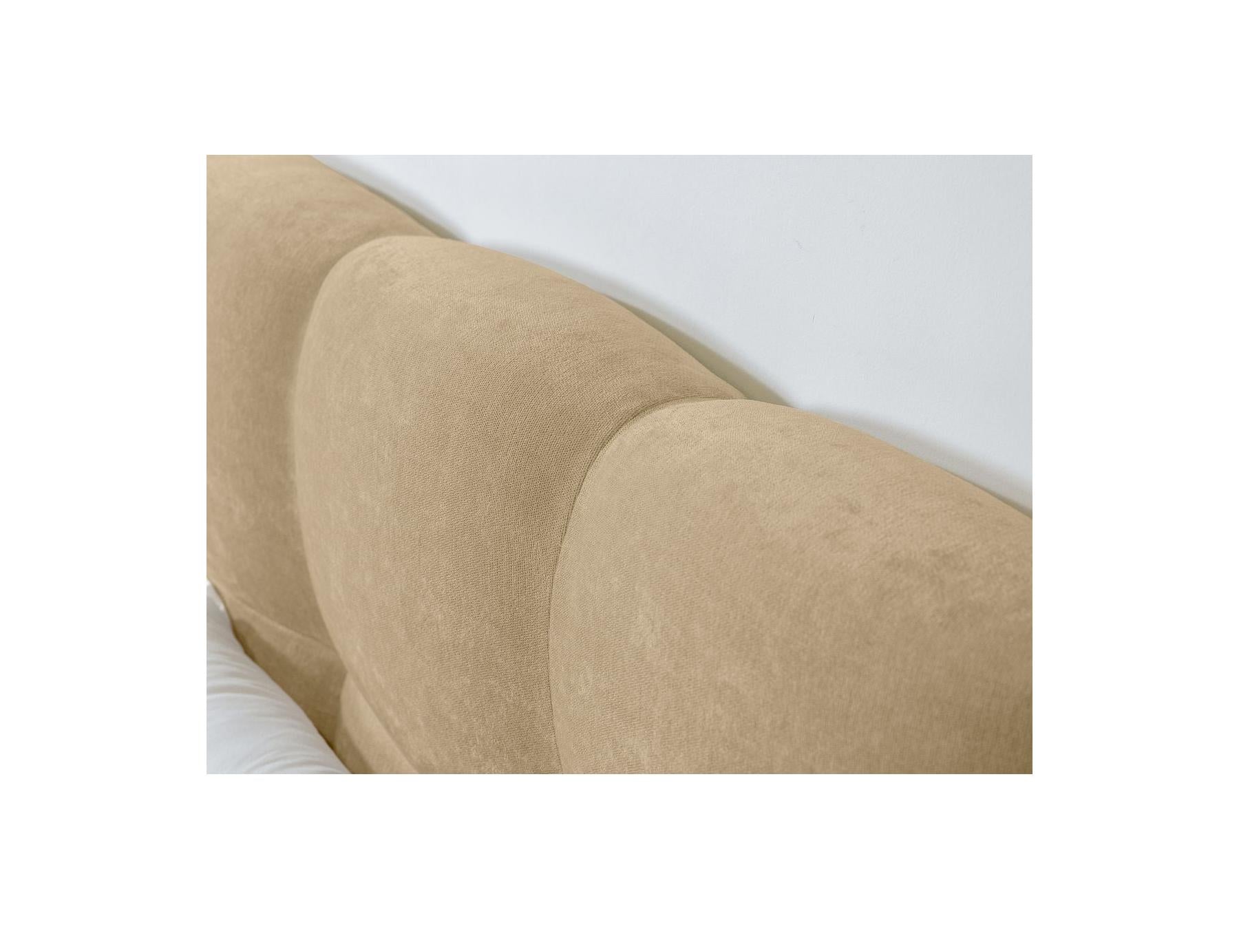 Cama con lamas macizas - Kumo - Patas de madera natural