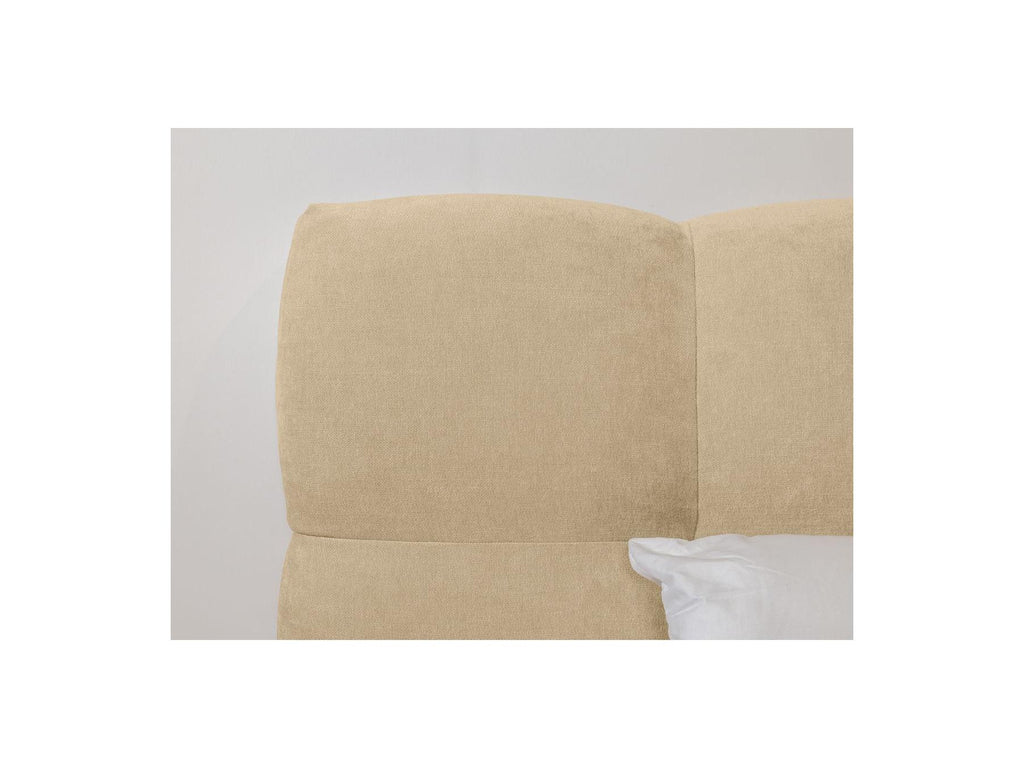 Cama con lamas macizas - Kumo - Patas de madera natural