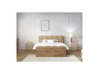 Cama con lamas macizas - Kumo - Patas de madera natural + Pie de cama con lamas macizas - Kumo