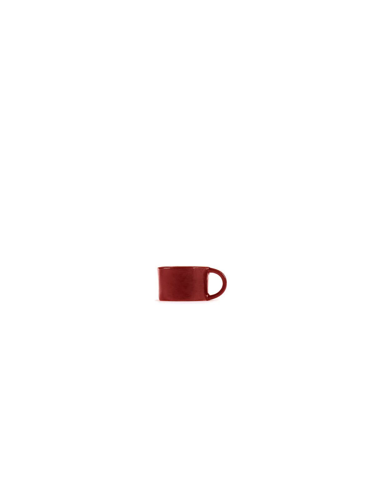 La Mère - 2er-Set Ristretto-Tassen - Steingut - Venezianisches Rot