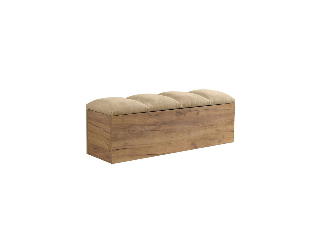 Cama con lamas macizas - Kumo - Patas de madera natural + Pie de cama con lamas macizas - Kumo