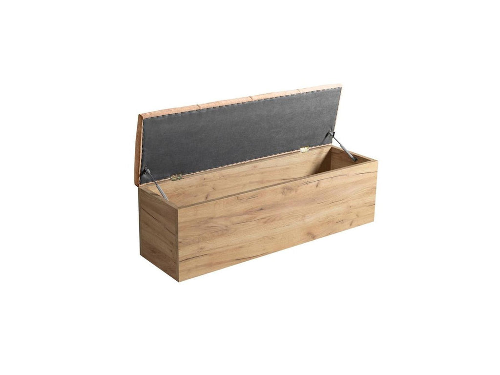 Cama con lamas macizas - Kumo - Patas de madera natural + Pie de cama con lamas macizas - Kumo