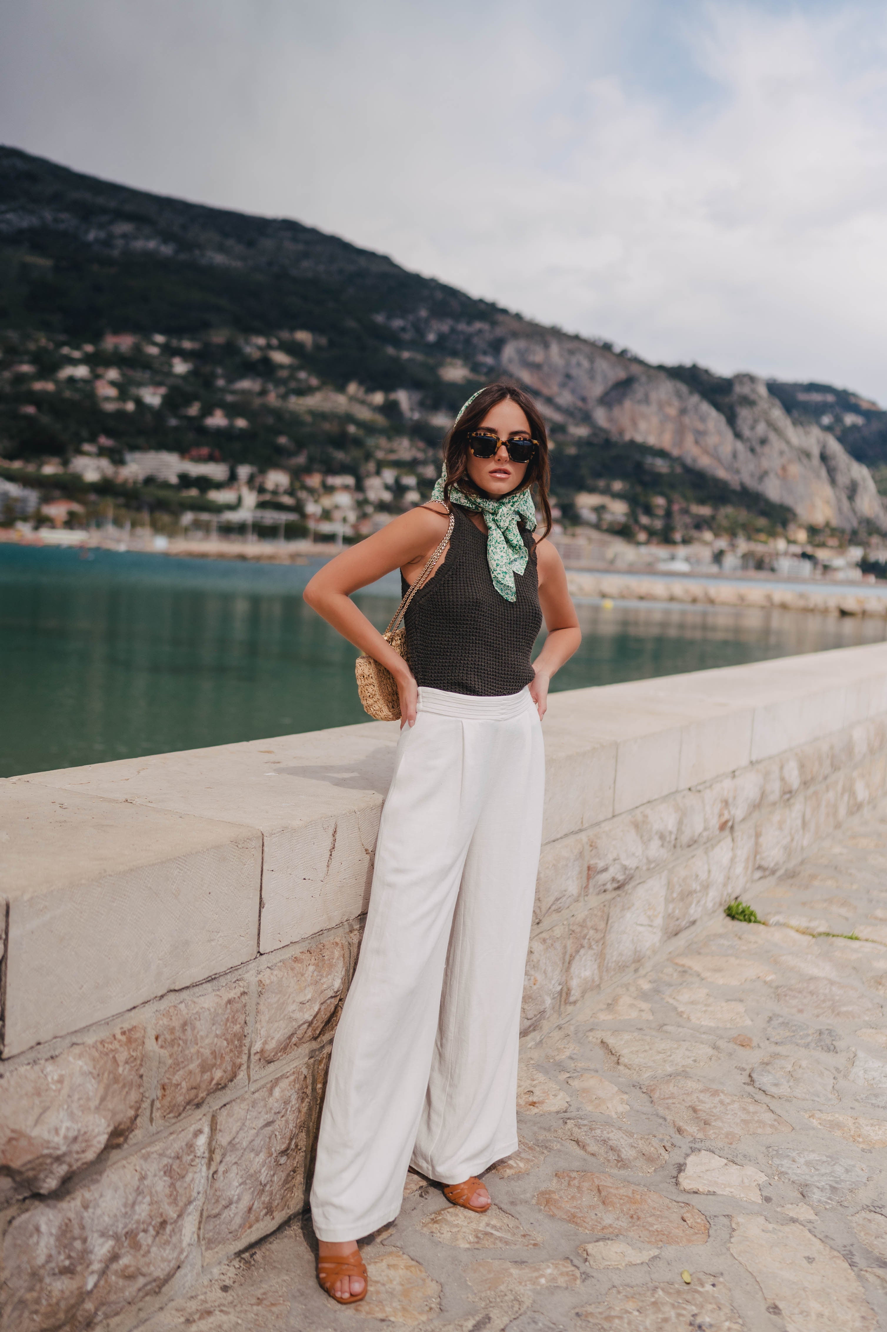 Melba Green Scarf