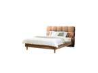 Cama con lamas macizas - Kumo - Patas de madera natural