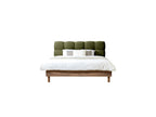 Cama con lamas macizas - Kumo - Patas de madera natural + Pie de cama con lamas macizas - Kumo