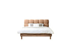 Cama con lamas macizas - Kumo - Patas de madera natural + Pie de cama con lamas macizas - Kumo