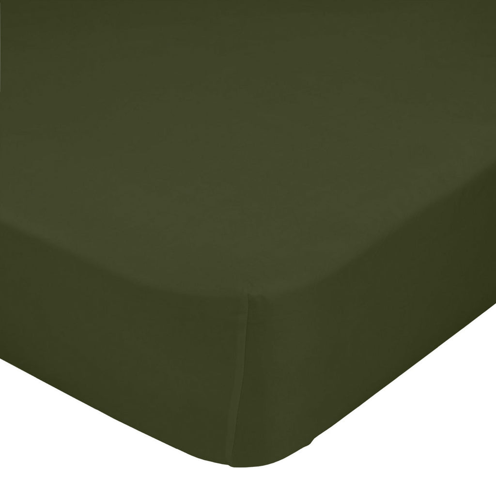 Drap-Housse - Basic - Olive Verte