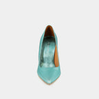 Escarpins Dabate Cuir Metallise - Turquoise
