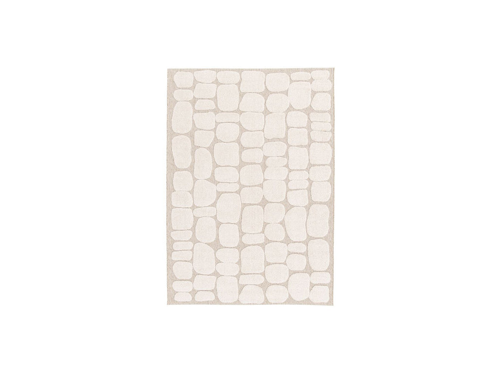 Roku - Alfombra de pelo corto - Motivo abstracto - Beige