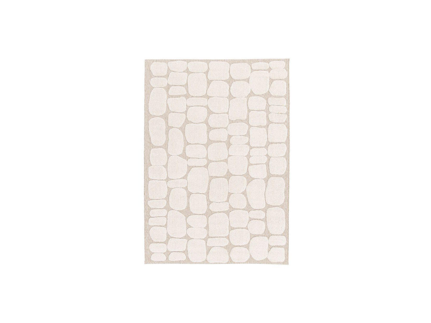 Roku - Alfombra de pelo corto - Motivo abstracto - Beige