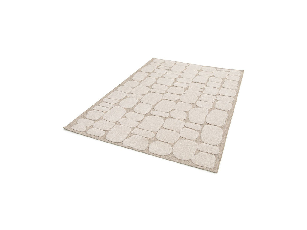 Roku - Alfombra de pelo corto - Motivo abstracto - Beige