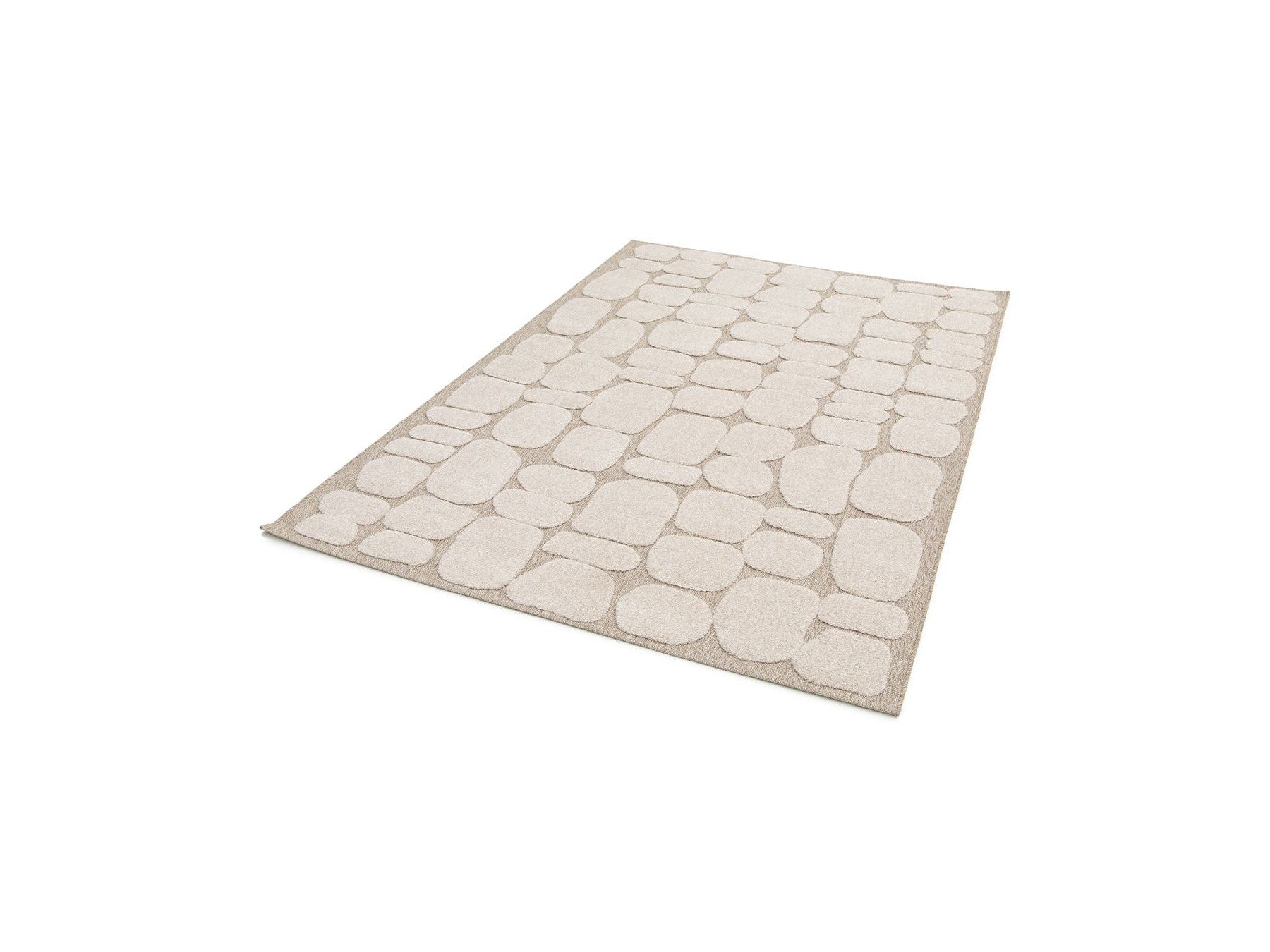 Roku - Alfombra de pelo corto - Motivo abstracto - Beige