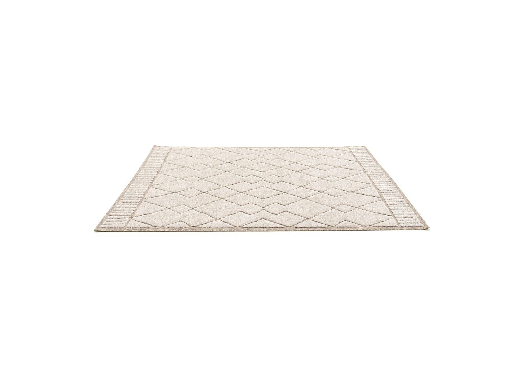Agosto - Alfombra de pelo corto - Motivo abstracto - Beige