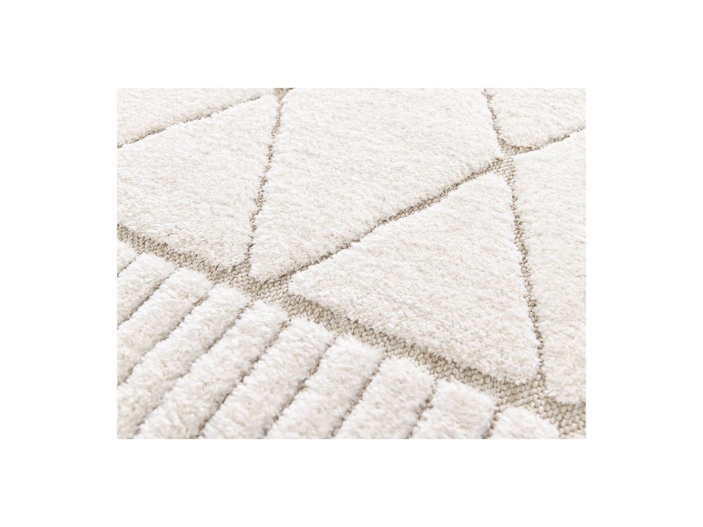Agosto - Alfombra de pelo corto - Motivo abstracto - Beige