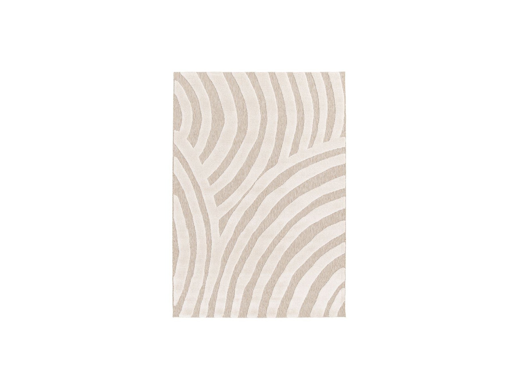 Vilma - Alfombra de pelo corto - Motivo abstracto - Beige