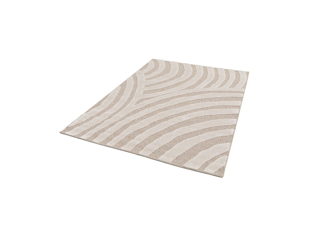 Vilma - Alfombra de pelo corto - Motivo abstracto - Beige