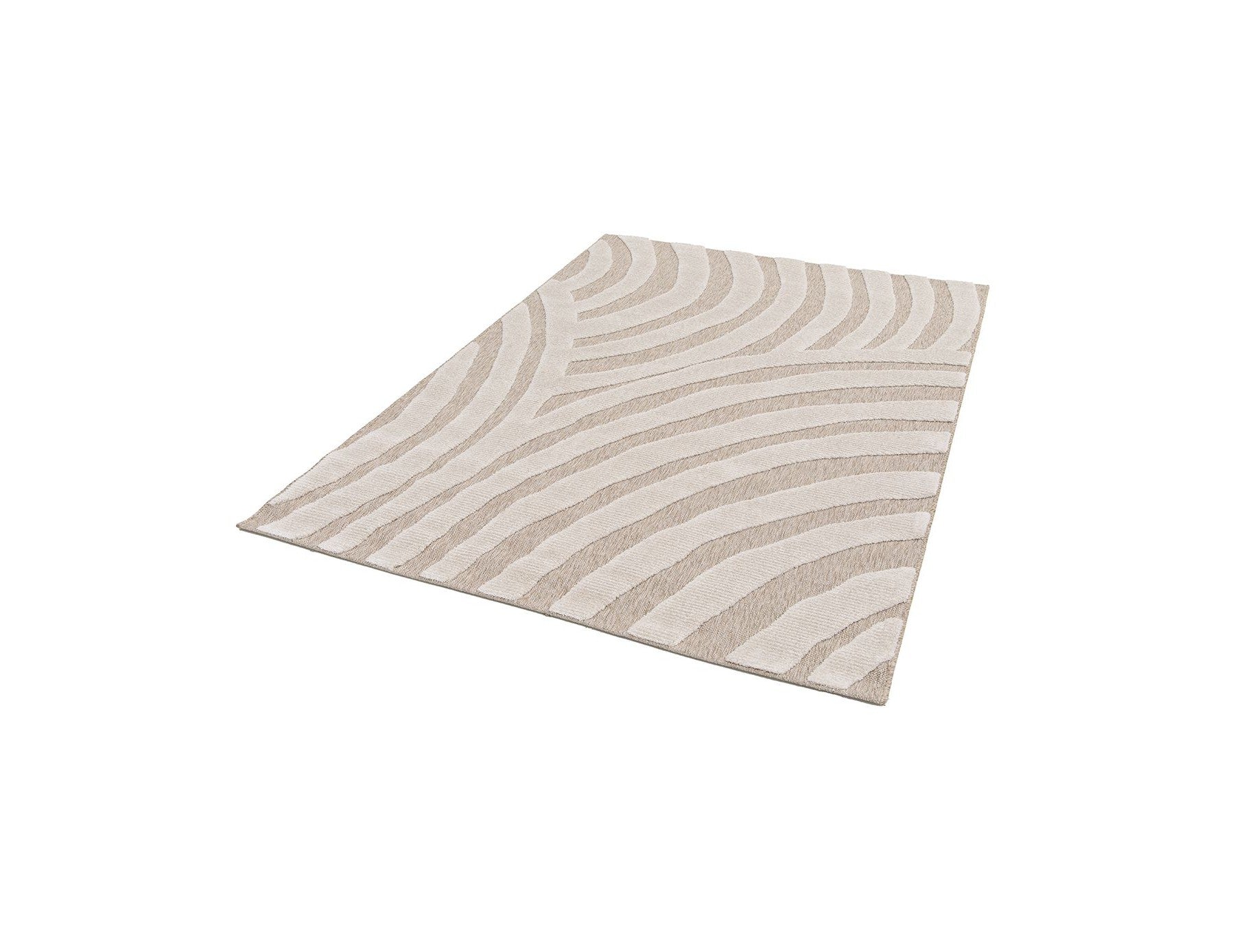 Vilma - Alfombra de pelo corto - Motivo abstracto - Beige