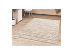 Lennon - Alfombra de pelo raso - Motivo abstracto - Beige