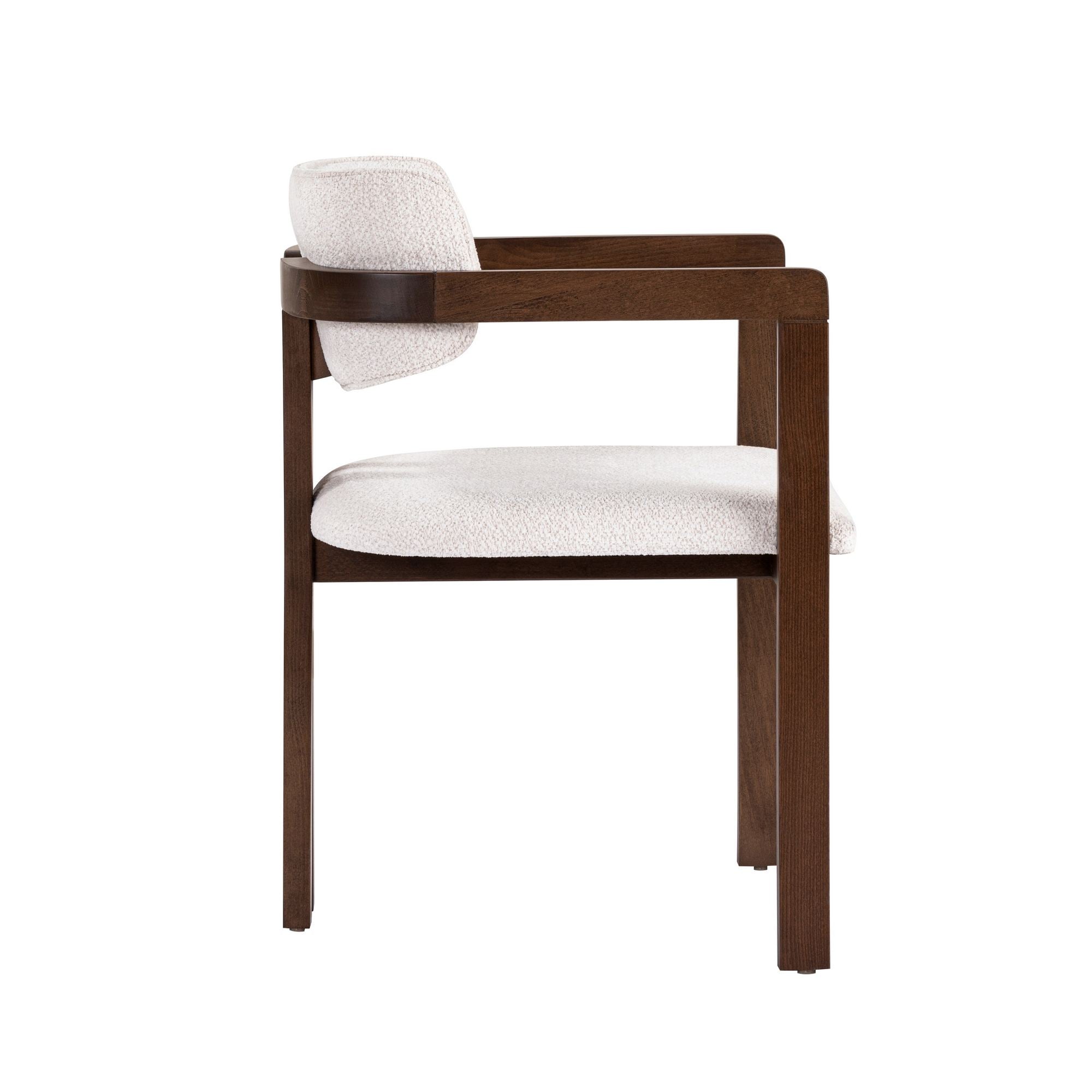 Chaises Toscana - Blanc / Noyer Foncé